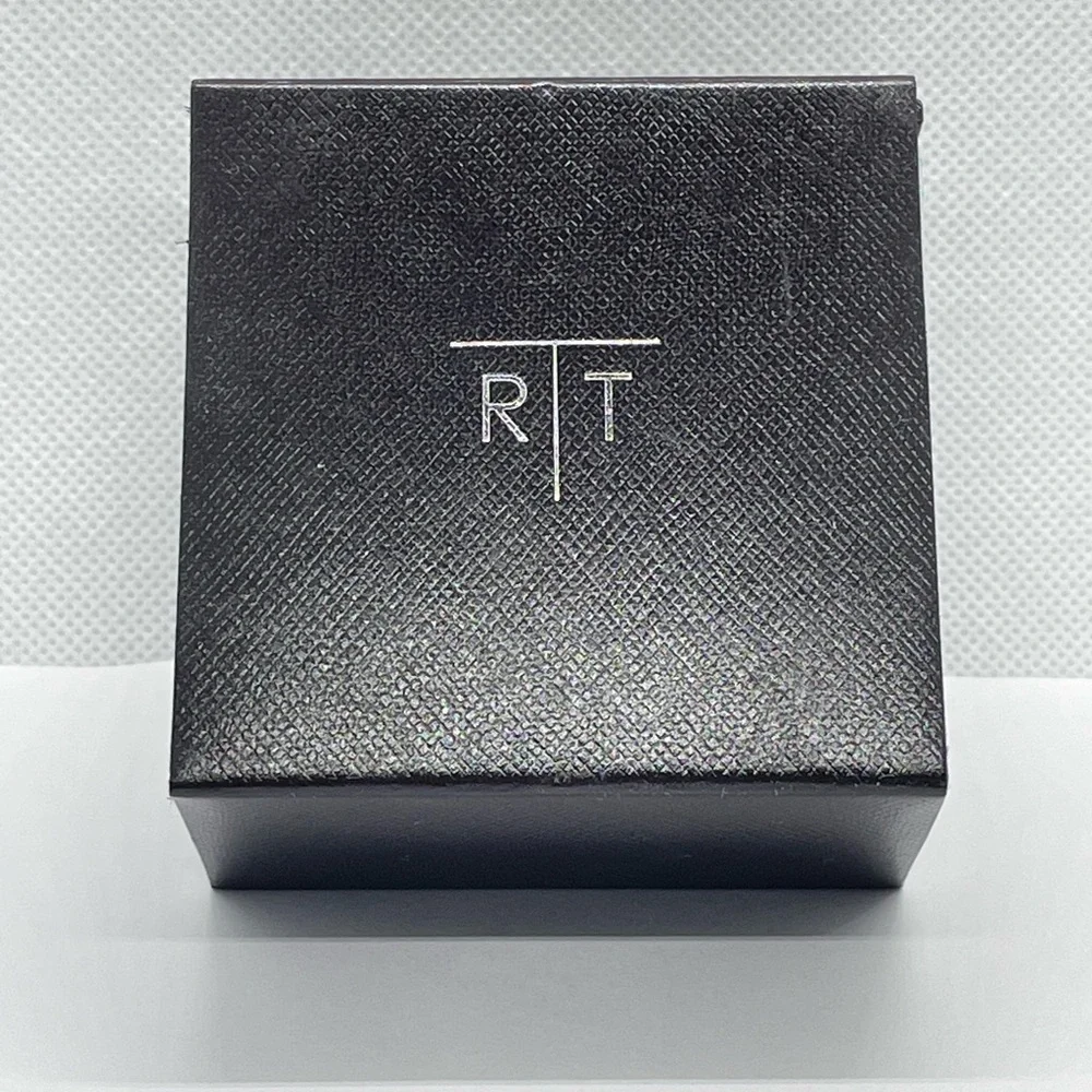R|T by Robert Tateossian Cufflinks; Blue / Silver Pearl Cufflinks.  New in Box